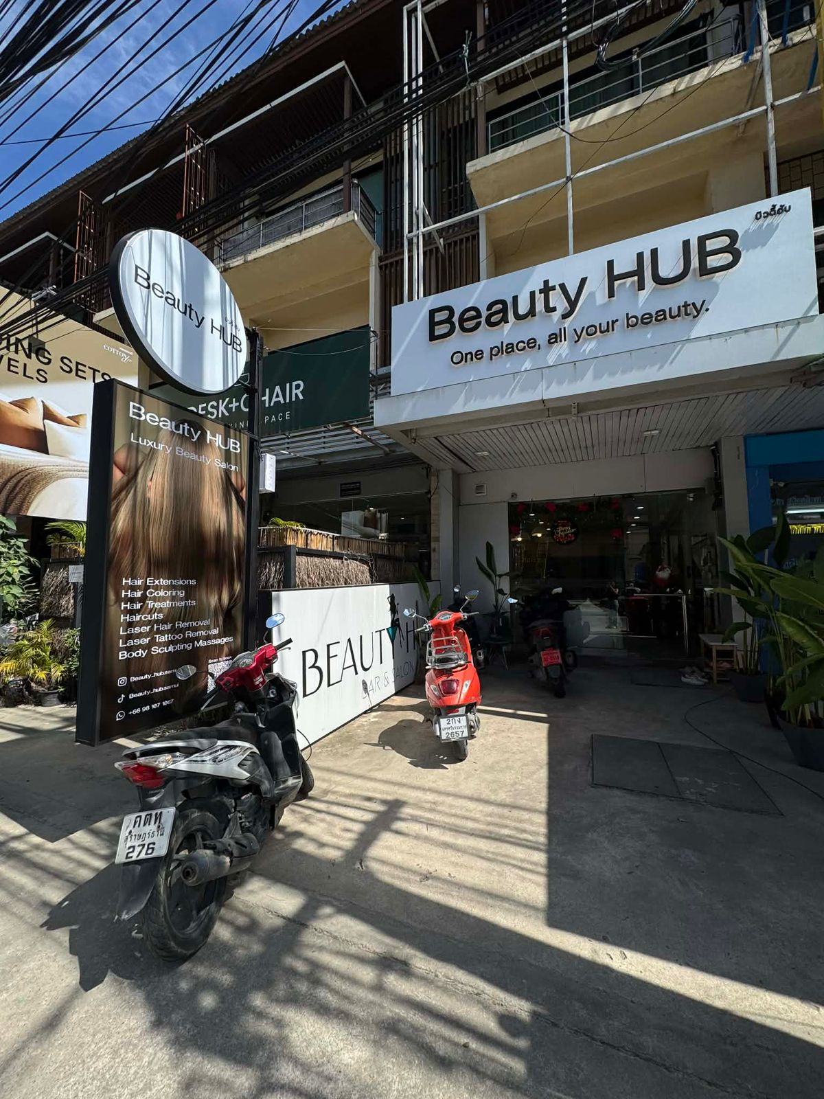 Beauty Hub - Main view