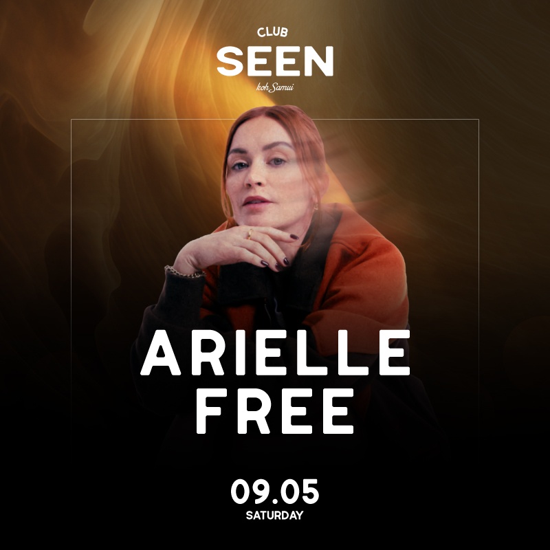 Arielle Free at Club SEEN flyer