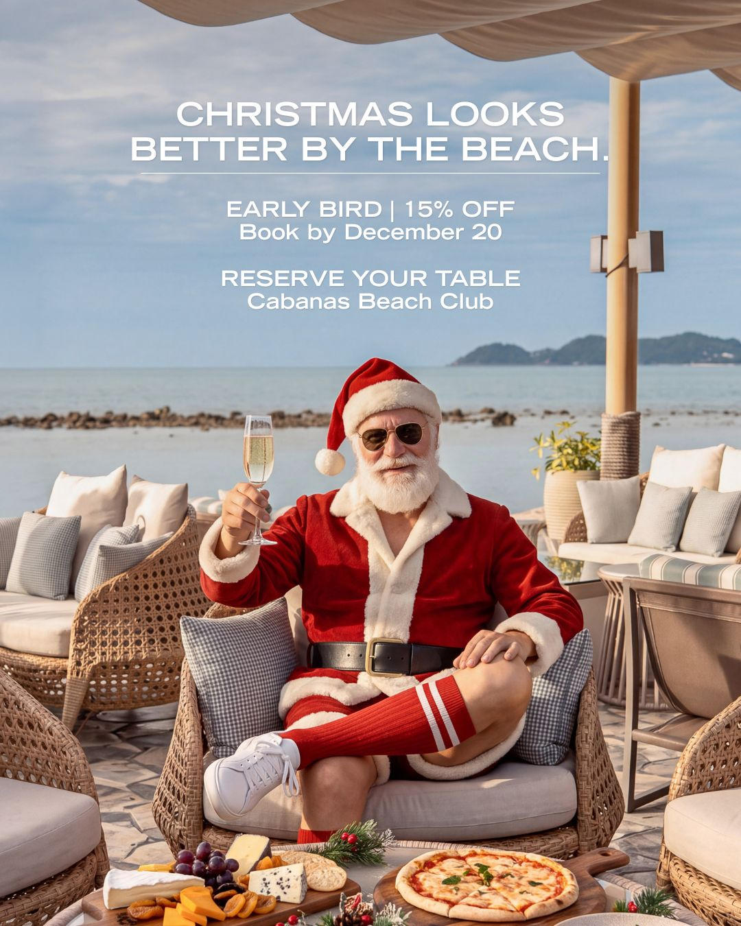Christmas Brunch at Cabanas Beach Club flyer
