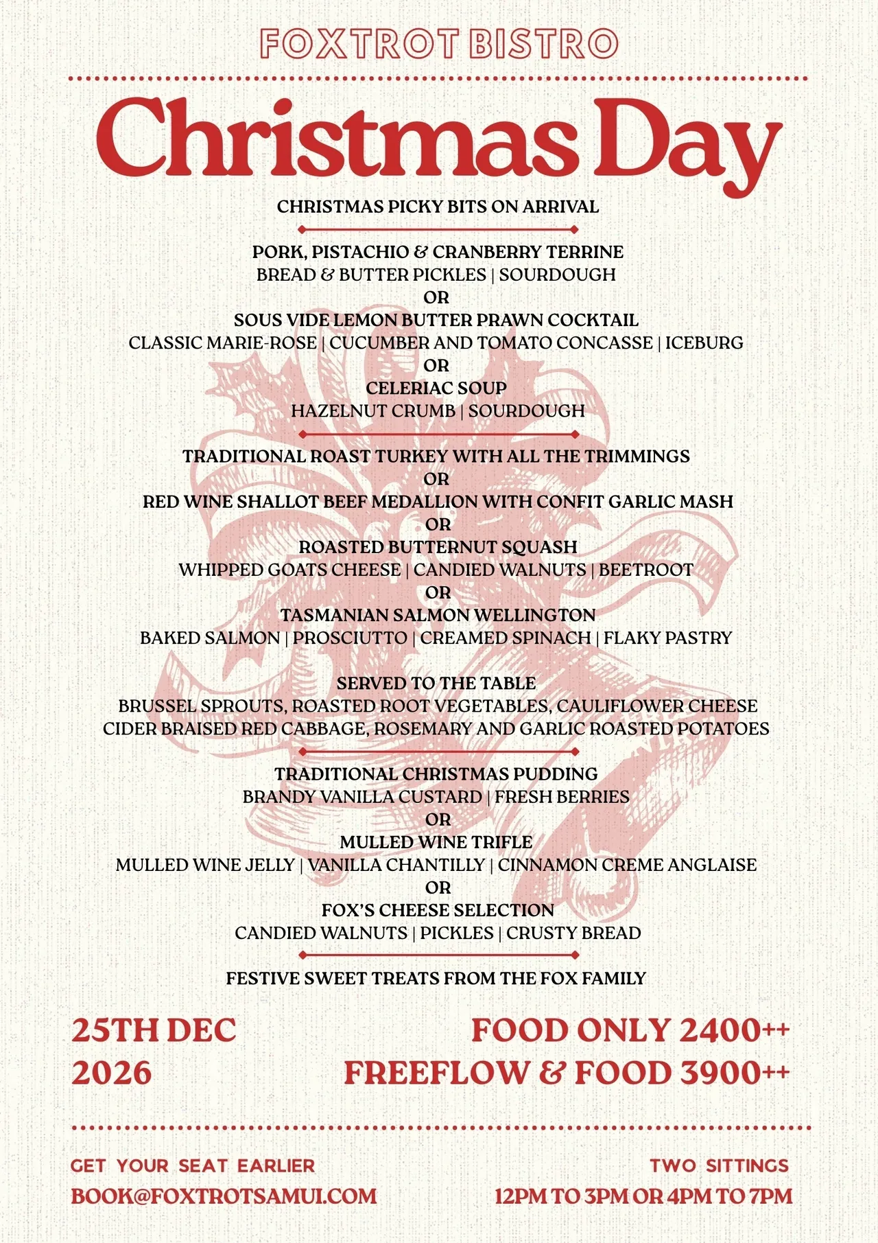 Christmas Day Feast flyer