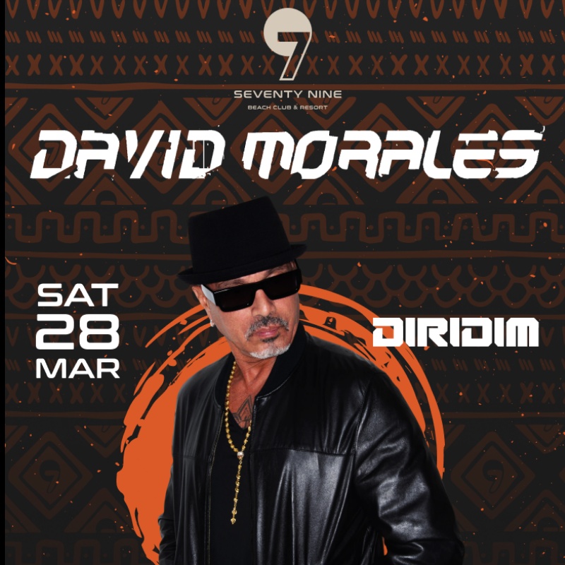 David Morales at 79 Beach Club flyer