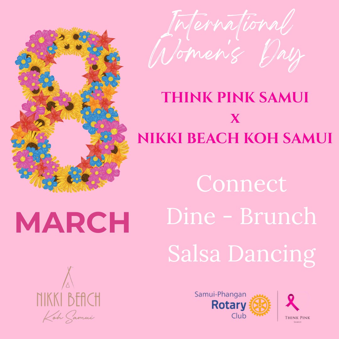 Think Pink Samui x Nikki Beach flyer