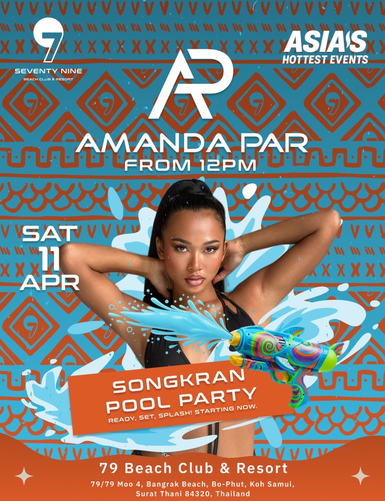 Songkran Foam Pool Party at 79 Beach Club flyer
