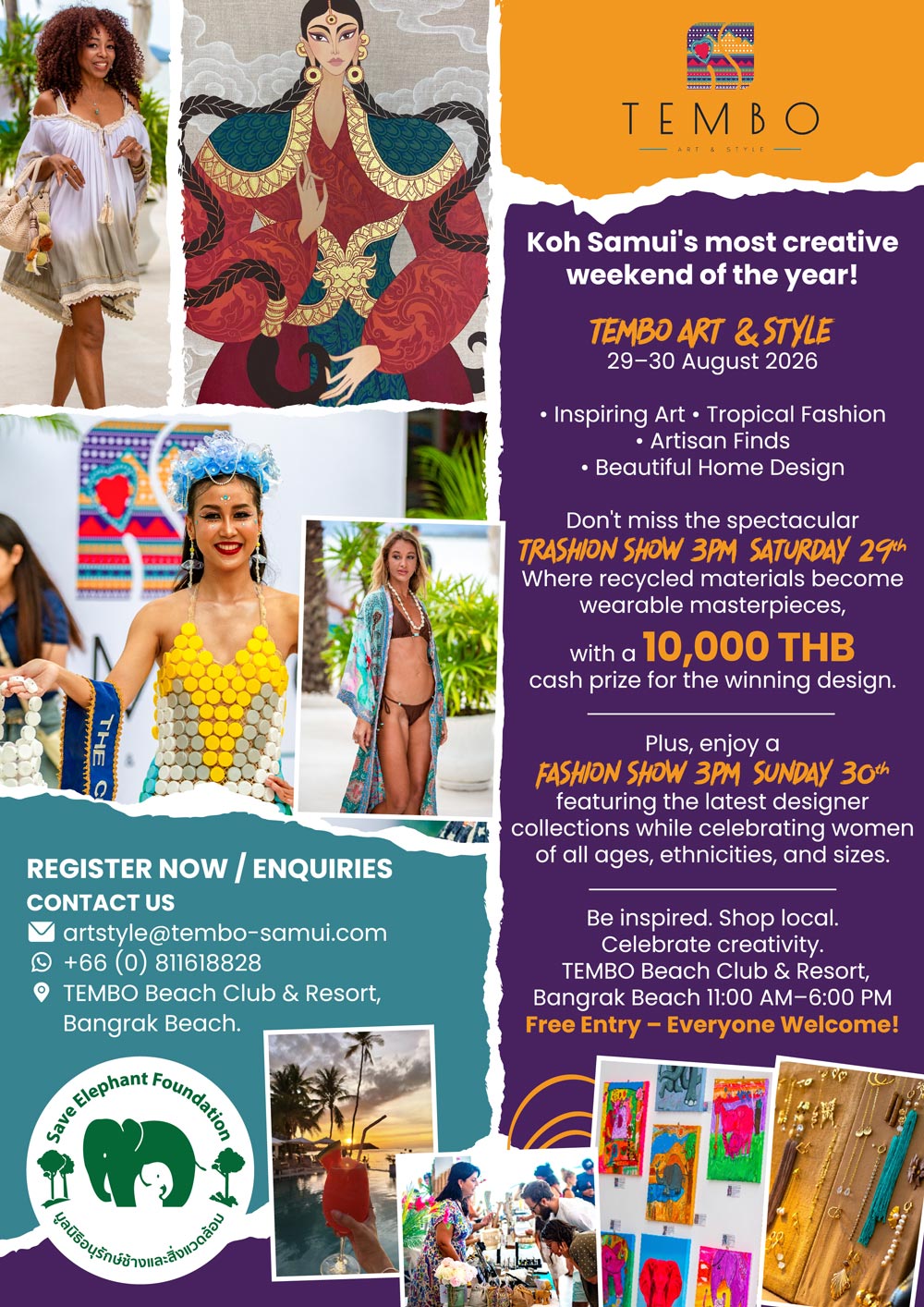 TEMBO Art & Style: TRASHion Show (Saturday) flyer