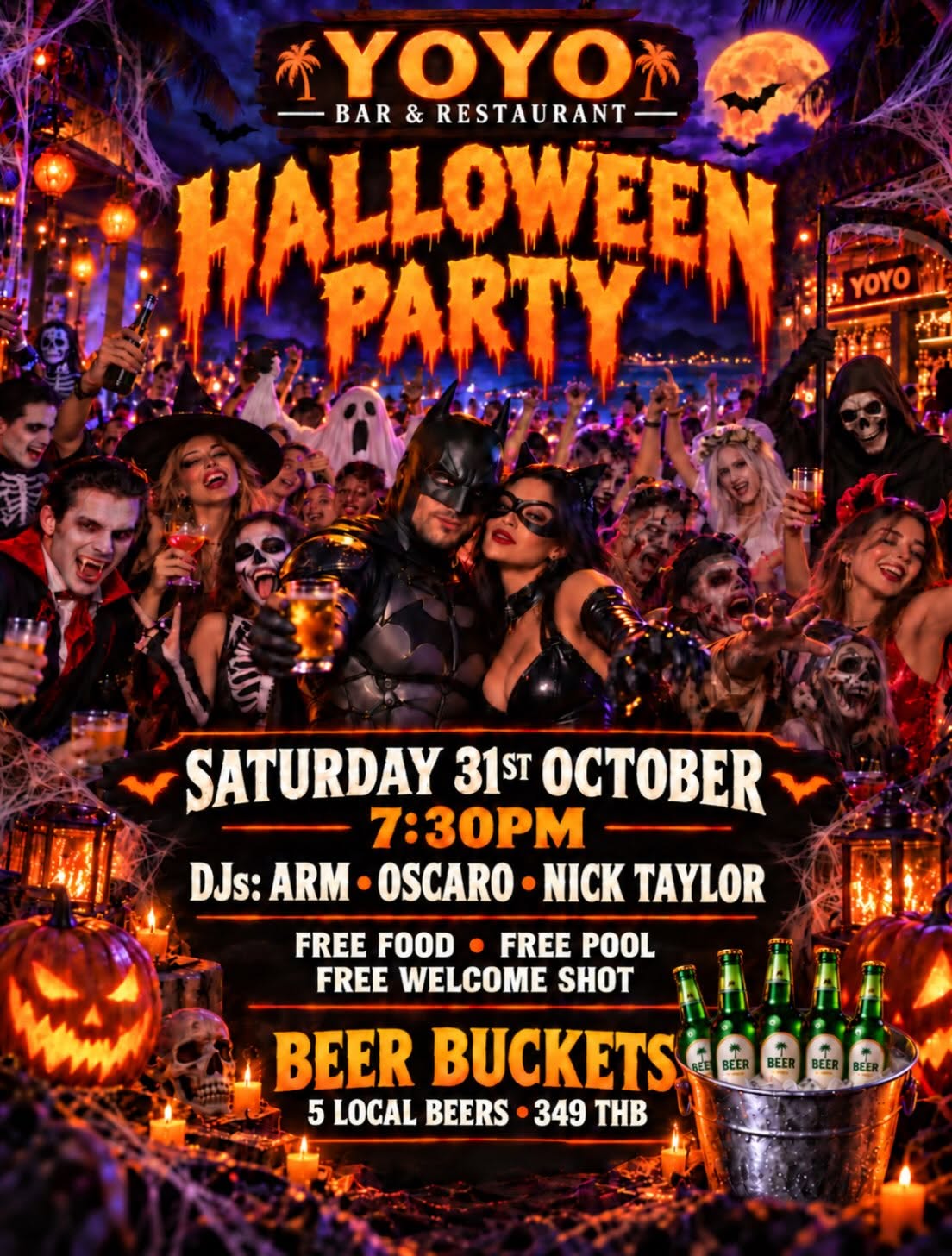 Halloween Party at YOYO Bar & Restaurant flyer