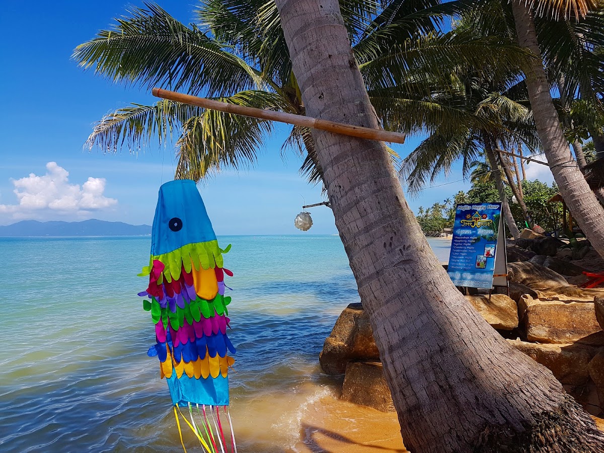 Treehouse Silent Beach - beach dining on Koh Samui